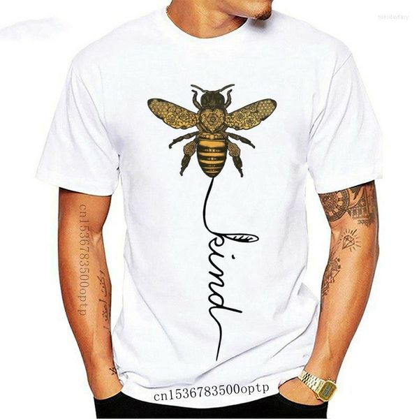 Herren T-Shirts Bee Kind Flower Hippie T-Shirt Peace Love Life Be Unisex Tee Environment Loose Size Shirt