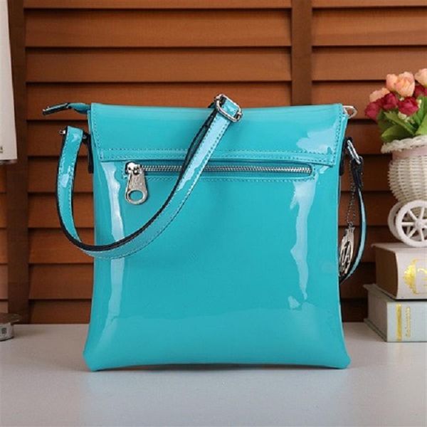 nuovo designer composito Jelly borsa in pelle verniciata moda donna borsa da donna signora frizione spalla tote borsa femminile alta qulity Me3325