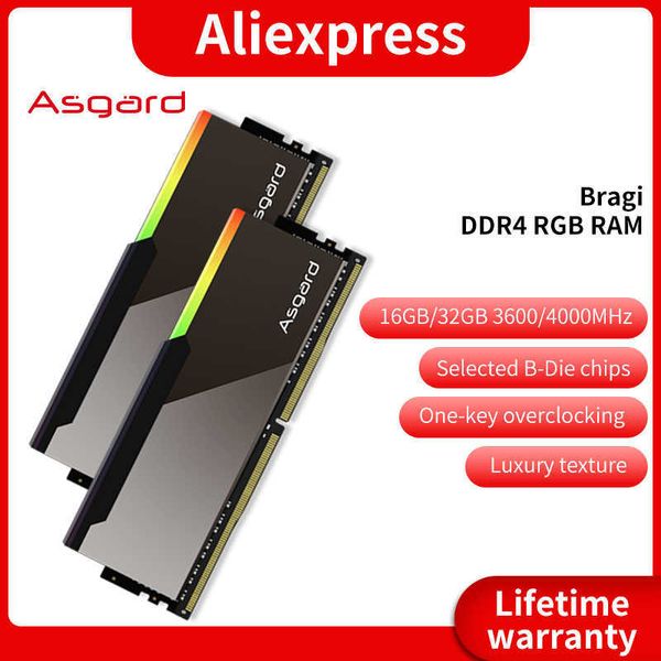 DDR4 RGB RAM-Speicher DDR4 16 GB 8 GB Memoria RAM DDR4 RGB 3600MHz 4000 MHz XMP Desktop CL16 CL14 1.45V Samsung B-Die-Chips