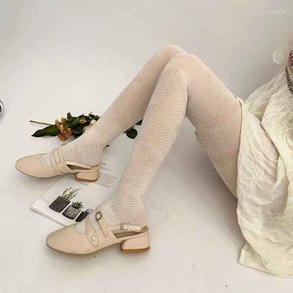 Calzini da donna trasparenti Calze lunghe Sexy coscia alta velluto bianco elastico sopra il ginocchio collant abito estivo lingerie