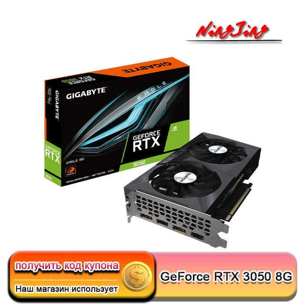 Gigabyte geforce rtx 3050 aegle oc 8g /rtx 3050 aegle 8gnew schede video gpu graphic card desktop cpu motherboard lhr