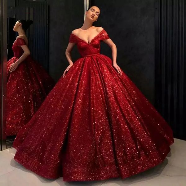 Принцесса Sparkle Ball Plant Promply Promes vestidos de Fiesta Elegant с плеча вечернего платья ручное платье с блестками дизайн грудь гостевой платье платья вечеринки