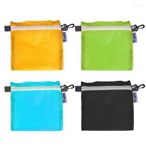 Bolsas de armazenamento bolsa de natação à prova d'água ao ar livre para camping com zíper de gancho 4 cores bolso /js