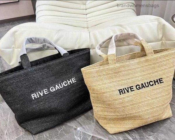 Bolsas de grife Lafite Straw Sunshine Beach Bag Mulheres Ombro Tote Bag Compras Travel Totes Hand Crochet Carteira de Grande Capacidade Hardware brandwomenbags