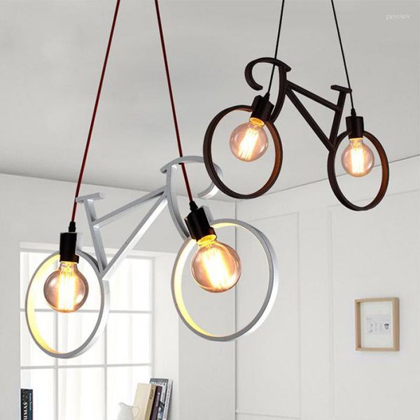 Pendelleuchten Kinderzimmer Fahrradleuchte E27 2 Vitrine Café Industrieleuchten Bar Kinder Baby Licht Fahrrad LED-Lampe