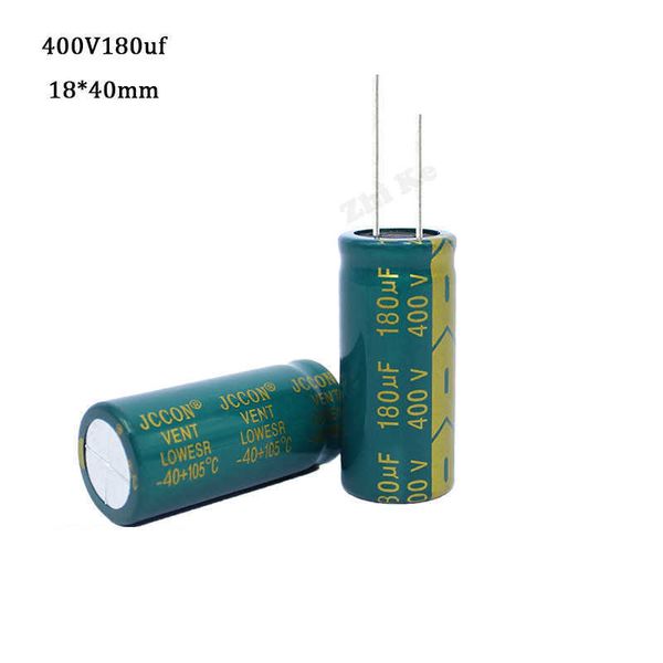 1PCS 400V180UF 180UF400V 18 por 40mm 400V 180UF 18x40 Capacitor eletrol￭tico eletrol￭tico 400V180UF