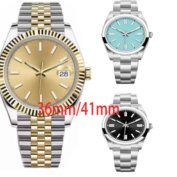 Top Men Automatico orologio meccanico 36mm da 41mm Ladies Design Orllo da polso in acciaio inossidabile Acciaio Life Montre Defy Reg Regalo per leisure Owatch da polso per leisure