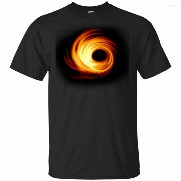 Polos masculinos Buraco negro Po 2023 T-shirt Evento Horizone Telescópio Presente Amazing T Camisetas Moda Crew Men Men