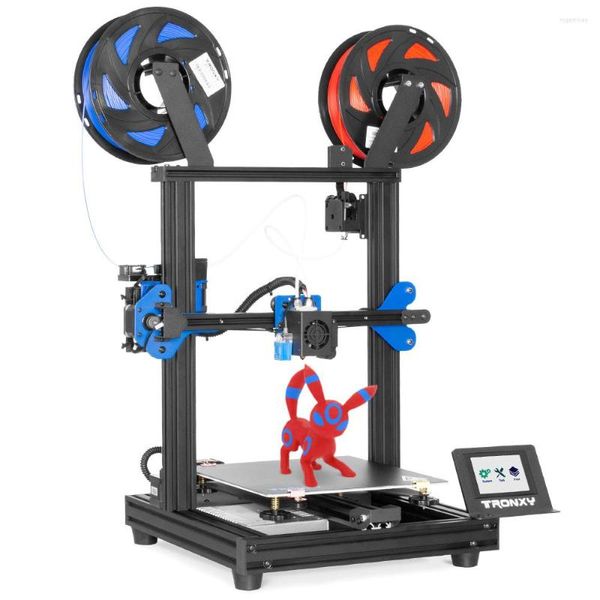 Stampanti Vendita di liquidazione XY-2 Pro 2E 2 in 1 Mix-color Assemblaggio rapido Stampante 3D Autolivellamento con ripresa della rottura Macchina FDM Titan Estrusore