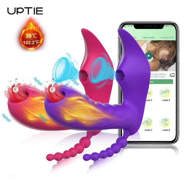 Beauty Items 3 in 1 Bluetooth APP Dildo Vibrator Weibliche Drahtlose Fernbedienung Sucker Klitoris Stimulator sexy Spielzeug für Frauen Paar Erwachsene 18