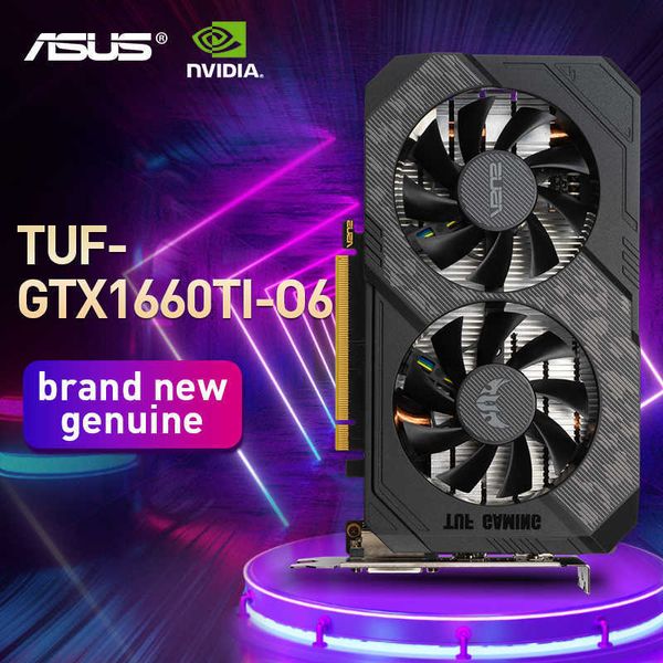 Asus TUF GTX 1660 Ti 6 GB Grafikkarte Gtx1660ti 6G Grafikkarte für Jogo GPU Grafikkarte Nova GTX 1660 Super 1660TI