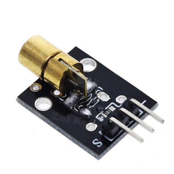 KY-008 3PIN 650NM КРАСНОГО лазерного передатчика Dot Dote Diode Mode Mode Head Модуль для Arduino DIY