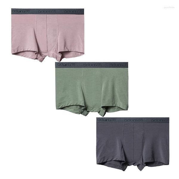 Cuecas boxeadores modais man 3 pcs/lote homens cueca cueca shorts definidos