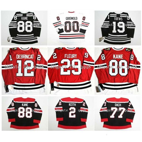 Q888 Jonathan Toews Jersey Patrick Kane Alex DeBrincat Marc-Andre Fleury Clark Griswold Seth Jones Strome Tyler Johnson Sam Lafferty