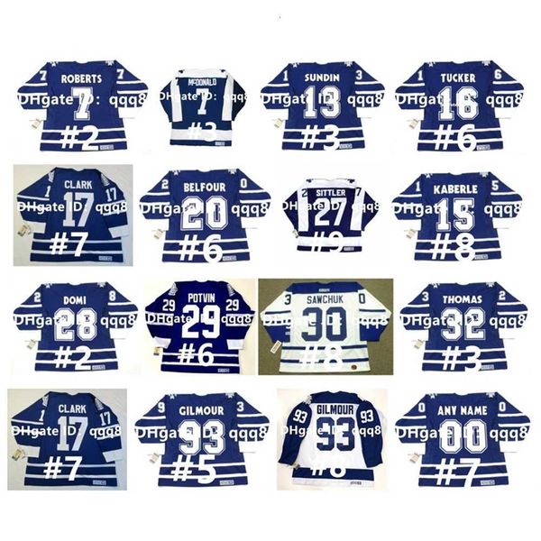 qqq8 Vintage CCM Hockey Jerseys Александр Могильный ДЭРРИЛ СИТТЛЕР ТЕРРИ ЭД БЕЛФУР МАТС САНДИН ДУГ ТИЕ ДОМИ КЕРТИС ДЖОЗЕФ