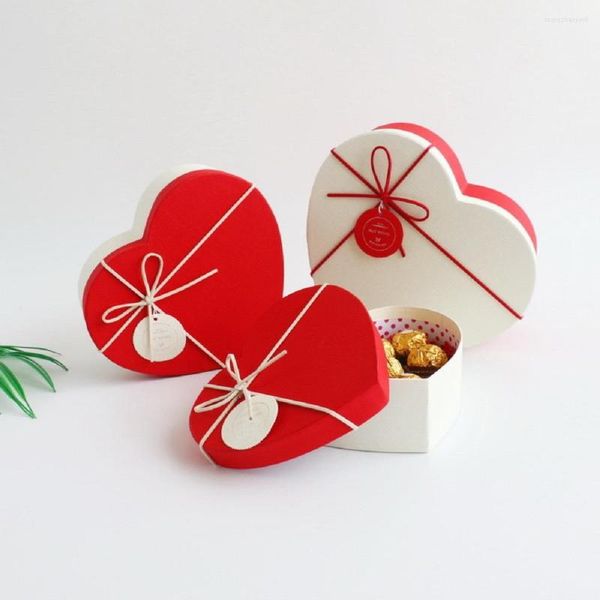 Confezione regalo a forma di cuore Scatola decorativa per San Valentino Confezione per l'amante Conservazione di caramelle al cioccolato fai-da-te