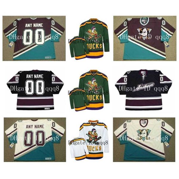 Q888 Custom Vintage Mighty Jerseys Персонализация хоккейной майки сшита любого размера номера имени S-XXXXL