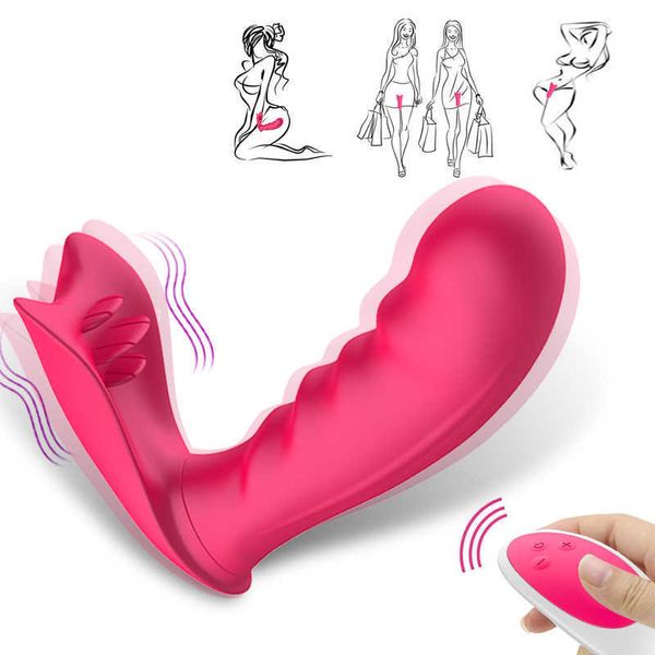 Beauty Items Unsichtbares vibrierendes Höschen Schmetterlings-Dildo-Vibrator-Ei Tragbares Höschen Vaginalmassage sexy Maschinenspielzeug für Frauen