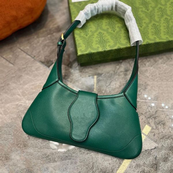 Borsa Hobo morbida Afrodite Spalla ascellare Crescent Borse a tracolla Borsa Donna Portafoglio in vera pelle Moda Lettera Borsa Golde309c