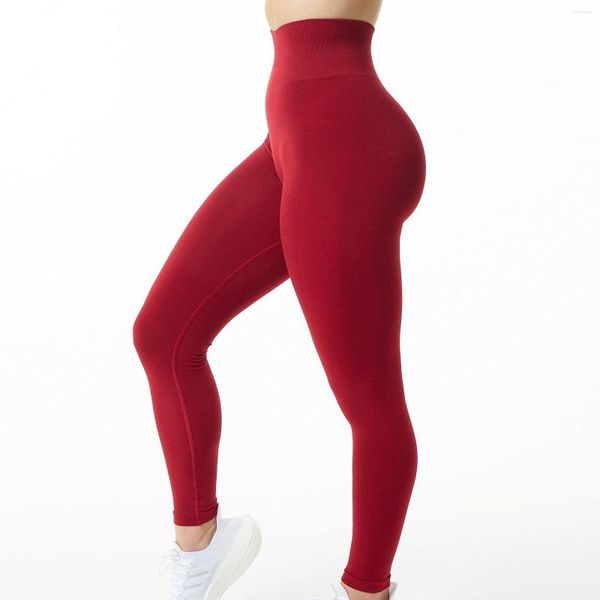 Женские бесшовные брюки Scrunch Leggings Workout Tights High Waisted Sports Yoga Fitness Lady Gym Wear