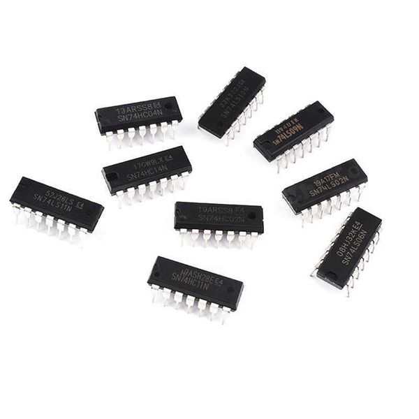 10pcs SN74LS00 DIP16 SN74LS01 02 03 04 05 06 07 08 09 10 11 14 14 Встроенный чип SDIP-14 Прямая заглушка Электроника IC