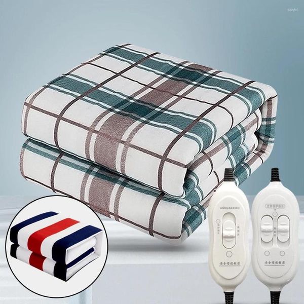 Одеяла USB Электрическое одеяло с толстым нагревателем с подогревом матрас термостат