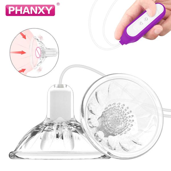 Articoli di bellezza PHANXY 27 modalità Stimolazione del capezzolo Vibratore del seno Ingrandimento Masturbatore Massaggiatore del torace Giocattoli sexy per le donne Uova della vagina femminile