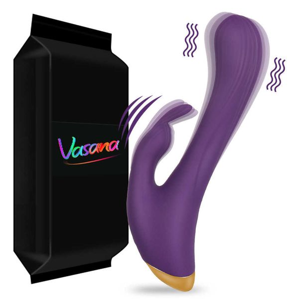 Articoli di bellezza Vasana Rabbit Dildo Vibratori Donne Clitoride Stimolatore Vagina G-Spot Massaggiatore Vibratore realista Giocattoli sexy per adulti 18