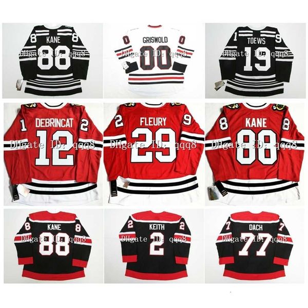 QQQ8 Jonathan Toews Hockey-Trikot Patrick Kane Alex Debrincat Marc-Andre Fleury Clark Griswold Seth Jones Strome Tyler Johnson Sam Lafferty