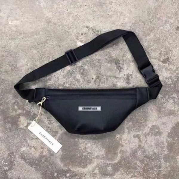 Essentials Street Trend Erkekler Belli Deri Göğüs Pack Unisex Casual Crossbody Su Geçirmez Seyahat Erkek Kemer