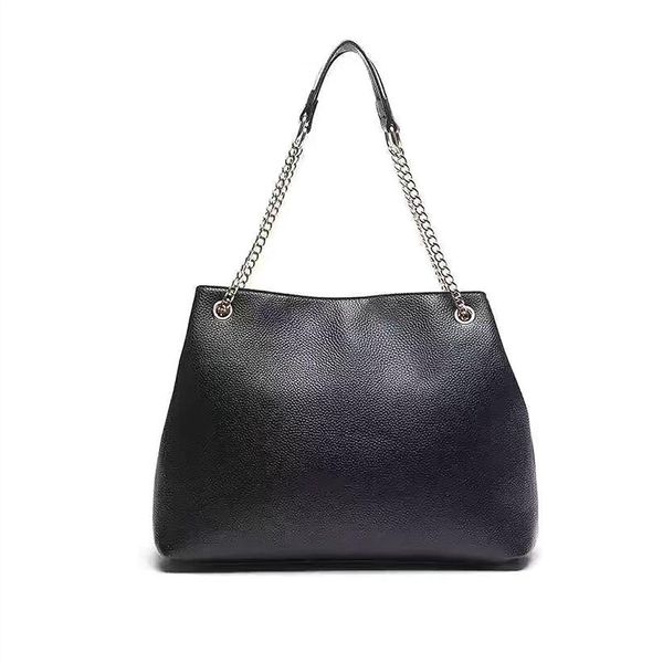 2022 vendita portafoglio Donna TOTES Borsa in pelle Borse a tracolla di grande capacità Casual Tote Borse semplici con manico nero Designer bag251S