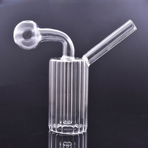 Mini Pocket Glass Ash Catcher Oil Burner Bong Fumo Narghilè per Recycler Dab Rig Wax Dabber Tool Kit con tubi per bruciatore a nafta Prezzo di fabbrica