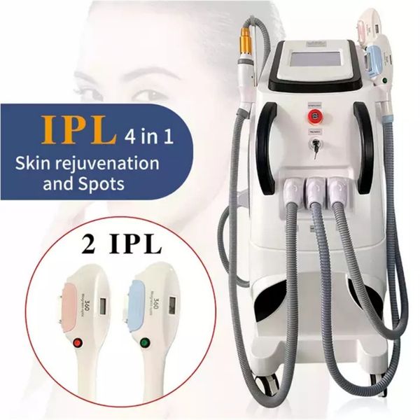 Diodo Laser Four-in-One multifuncional RF para apertar a pele Remover sardas manchas de sangue Remoção de cabelo antienvelhecimento