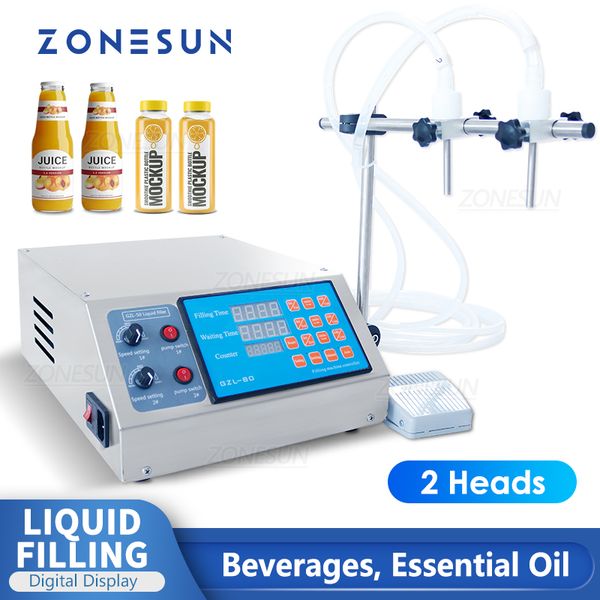 ZONESUN Liquido Macchina di Rifornimento Pompa A Membrana Bottiglia Tubo Fiala Profumo Succo di Acqua Minerale Olio Elettrico Digitale ZS-YTDP2