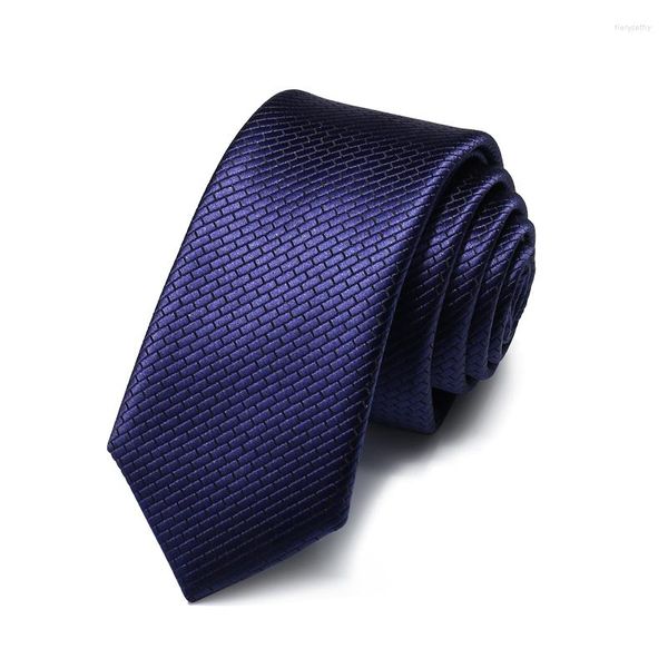 Fliegen Top Qualität Royal Blue Brick Plaid für Männer 5,5 cm Slim Krawatte Designer Marke Salon Business Schmale Herren Krawatte mit Geschenkbox