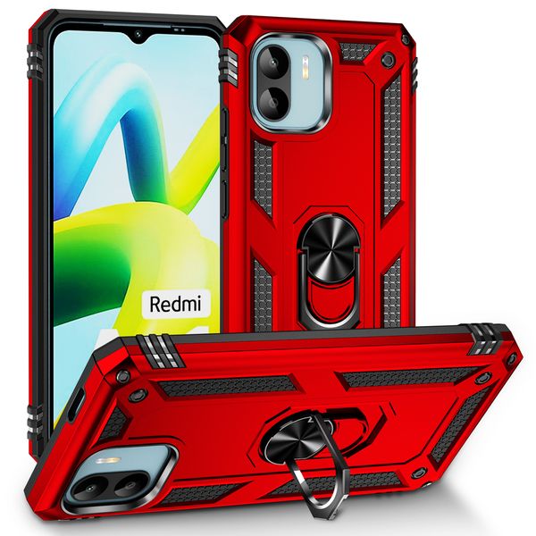 Xiaomi Mi için Telefon Kılıfları 13 12T 11T POCO M4 REDMI NOT 12 11 A1 10C PRO 5G Yüzük Stand Kickstand Shockproof PC Kılıfı