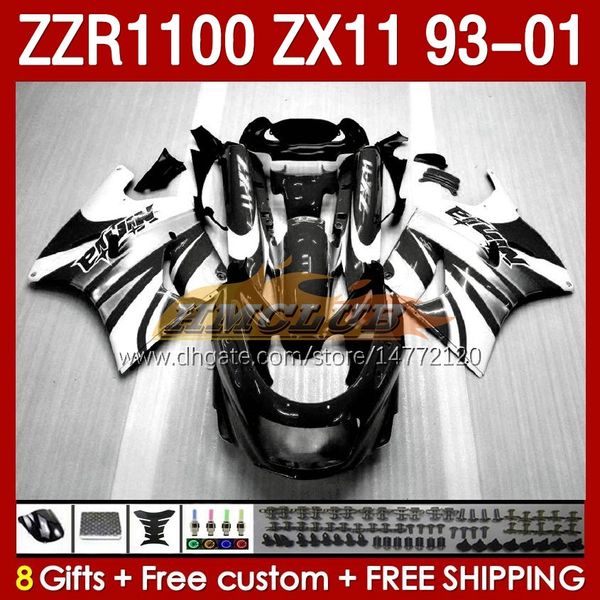 OEM corpo inteiro para Kawasaki Ninja ZX-11 R ZZR-1100 ZX-11R ZX11R 93 94 95 96 01 165NO.69 ZZR 1100 CC ZX11 ZX 11 R 11r ZZR1100 1997 1998 1999 2000 2001