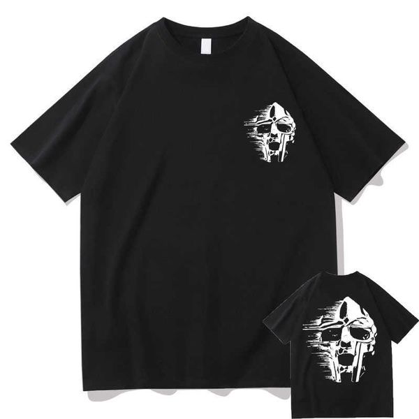 Camisetas masculinas cantor mf doom madlib madvillain thamilt tshirt tshirt homens mulheres casuais camisetas soltas camisetas masculinas camisetas masculinas Hip Hop camiseta t230103