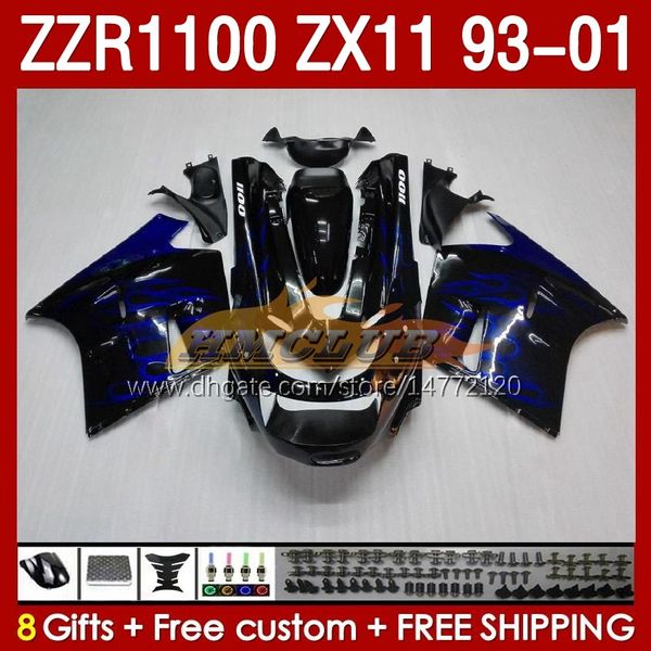 OEM corpo inteiro para Kawasaki Ninja ZX-11 R ZZR-1100 ZX-11R ZX11R 93 94 95 96 01 165NO.56 ZZR 1100 CC ZX11 ZX 11 R 11r ZZR1100 1997 1998 1999 2000 2001 Kit Kit Kit