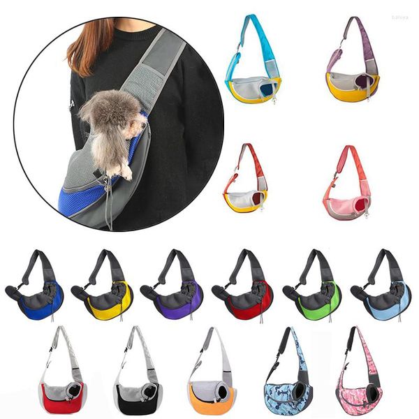 Copertine per sedili per auto per cani Mesh Comfort Piet Carrier da viaggio da viaggio da viaggio per esterno Oxford Borsa a spalla singola Sling Tote TOTE