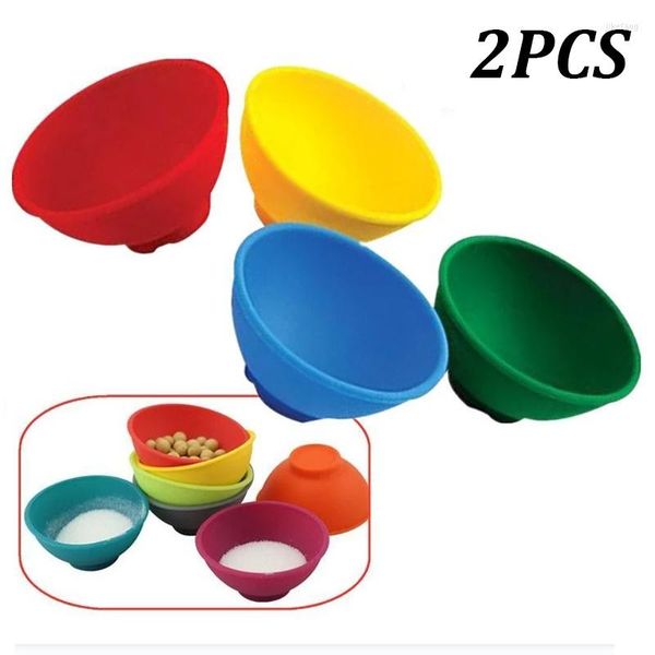 Ciotole Mini ciotola per l'alimentazione del bambino Salsa di sale Zucchero Burro Condimento Stoviglie Accessori da cucina in silicone