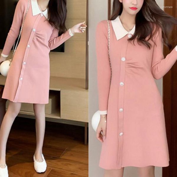 Повседневные платья адаптируйте магазин на заказ xioxiangfeng юбка в нижнем платье настоящая корейская весна и зимняя вязаная рубашка