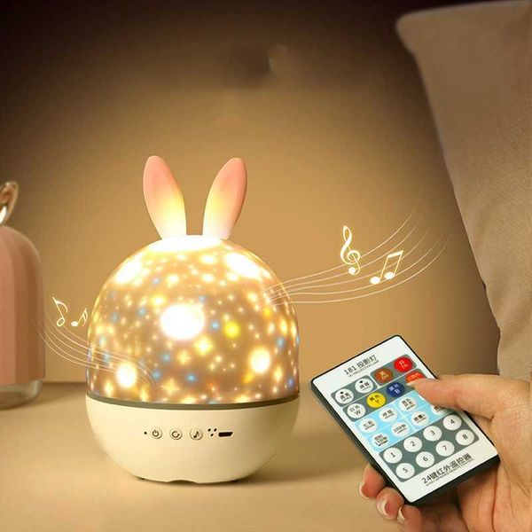 Lâmpadas LED LED Starry Projector Night Light Atmosfera romântica Lâmpada de mesa Bluetooth Caixa de Natal Presente de Natal para crianças Amigos amantes 1229