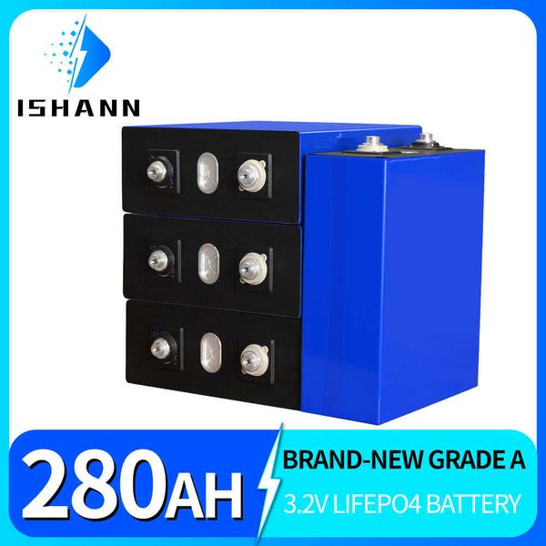 NEUE 3,2 V 280 Ah Lifepo4 Batterie Inverter 12 V 24 V 48 V Wiederaufladbare Batteri Pack RV Solar Lagerung elektrische Auto Zelle EU Mit Sammelschienen