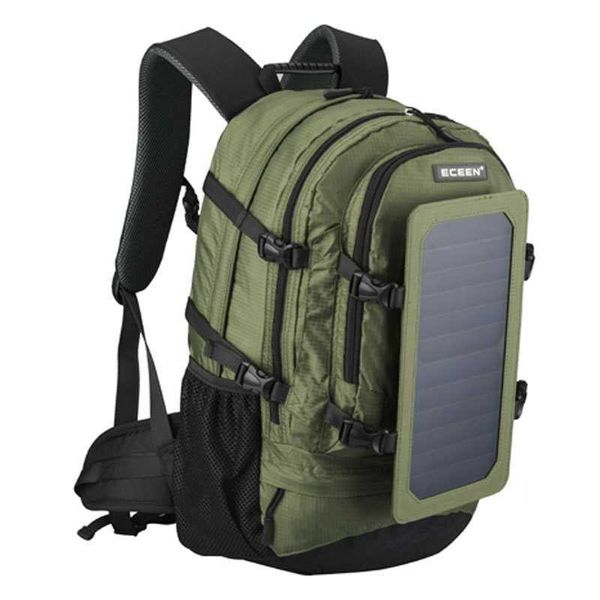 Reisen Wandern 6,5 W 6 V solarbetriebener Panel-Rucksack mit vielen Taschen Laptoptasche Unisex Umhängetaschen Business Sport Rucksack 0103