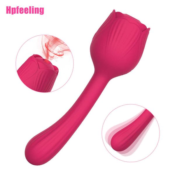 Güzellik Ürünleri Rose Enayi Vibrator Dildos Seksi Oyuncaklar Kadınlar İçin Çift G Spot Klitoris Stimülasyon Masajı Sükme Makinesi Kadın Mastürbatörler