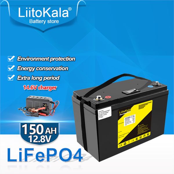 12 В LifePo4 Батарея 50AH 60AH 100AH ​​120AH 150AH 180AH 12.8V ЛИВА БАСОТИЛЬНЫЕ 3000 Циклов для RV Campers Golf Car