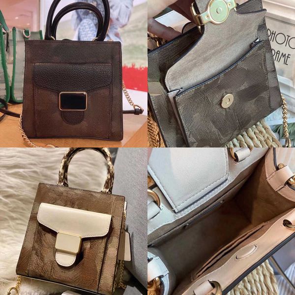 Umhängetaschen 2022 neuer Designer Minikapello -Handbuch Klassische alte Blumenschlangenmuster Farbe Matching vielseitig ein Crossbody Weibchen