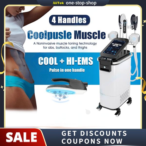 Body Shaping Fat Dissolve Electromagnet Cryo EMS Schlankheitsmaschine Cool Pulse Muscle Sculpting Device