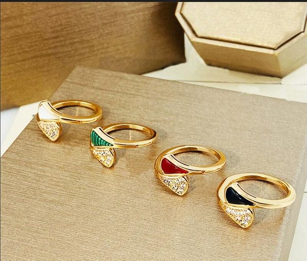 Extravagant Simple Heart Love Ring Gold Silver Rose Colors Aço Inoxidável Couple Rings For Women designer ring Jewelry Lady Party Gifts